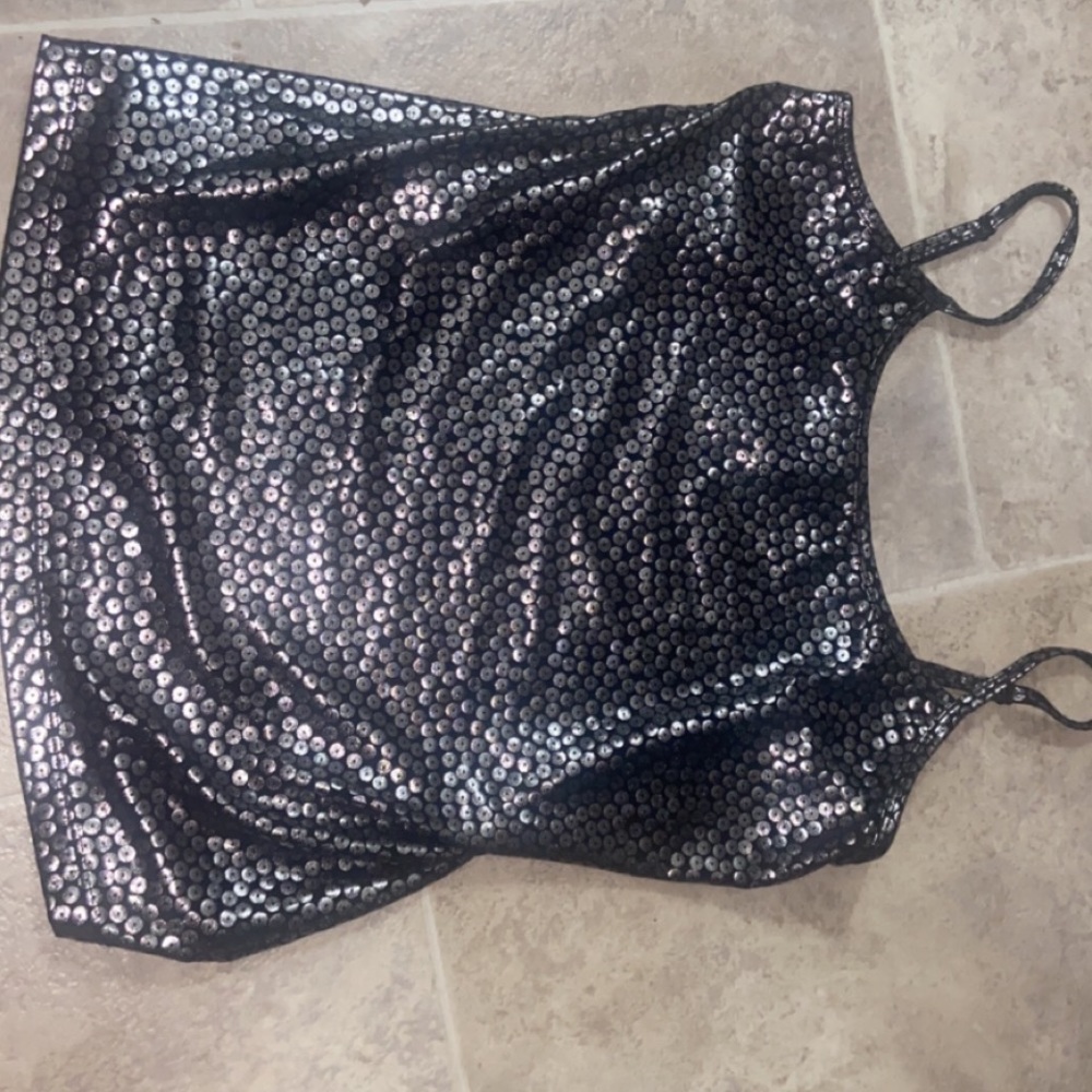 2000s Sequin Design Tank Top✨🖤
